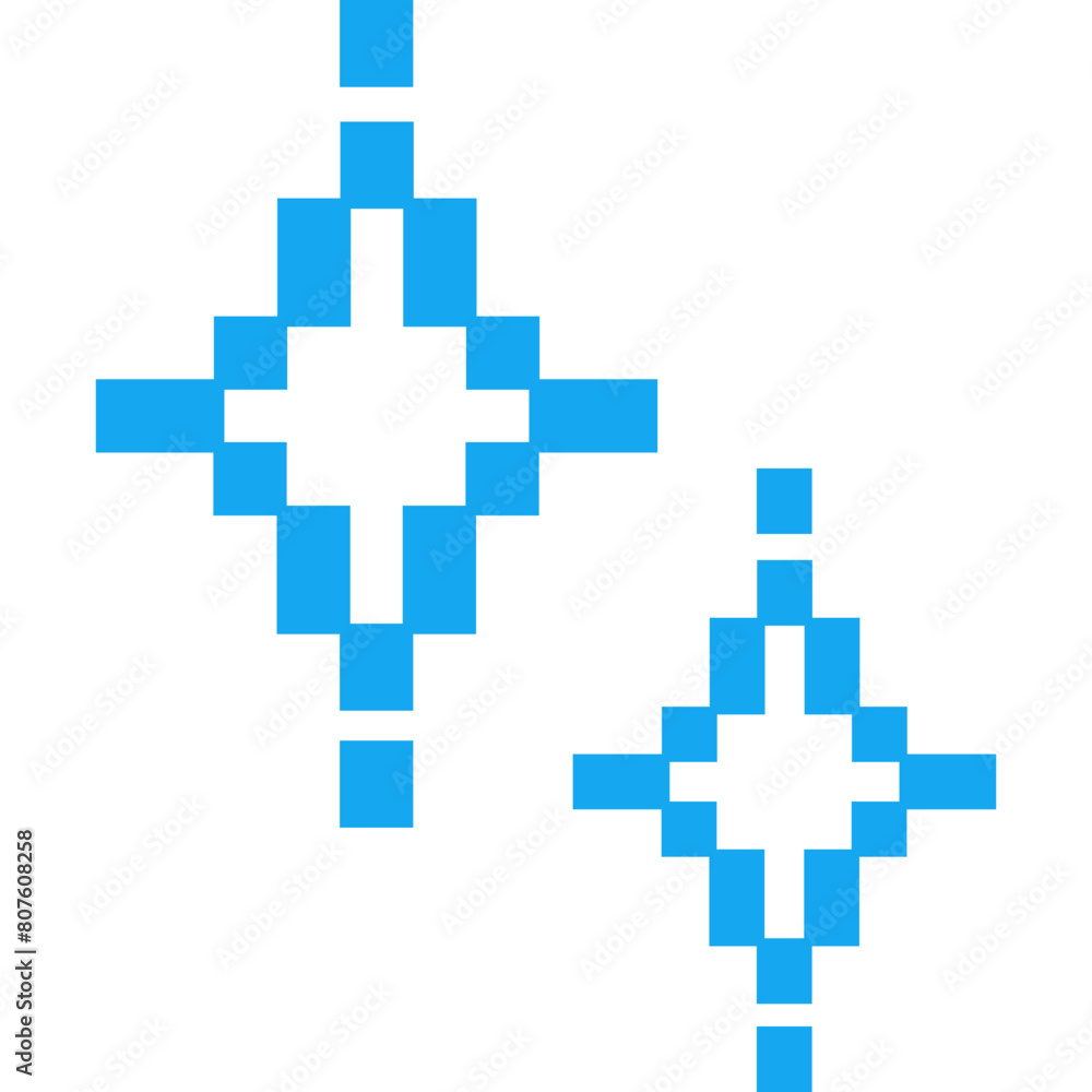 Fototapeta premium Sparkle Pixel Art