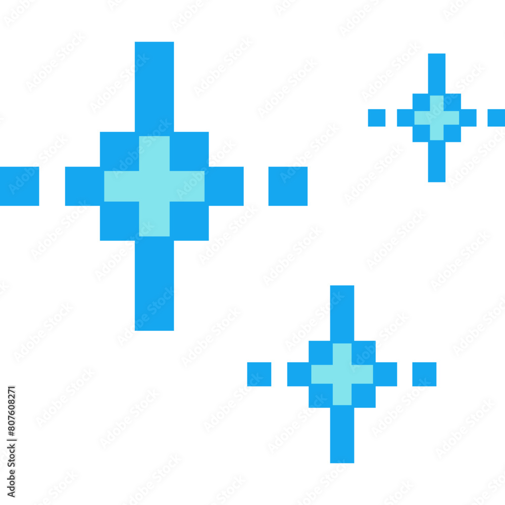 Fototapeta premium Sparkle Pixel Art