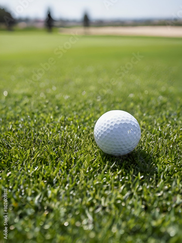 golf ball on green grass