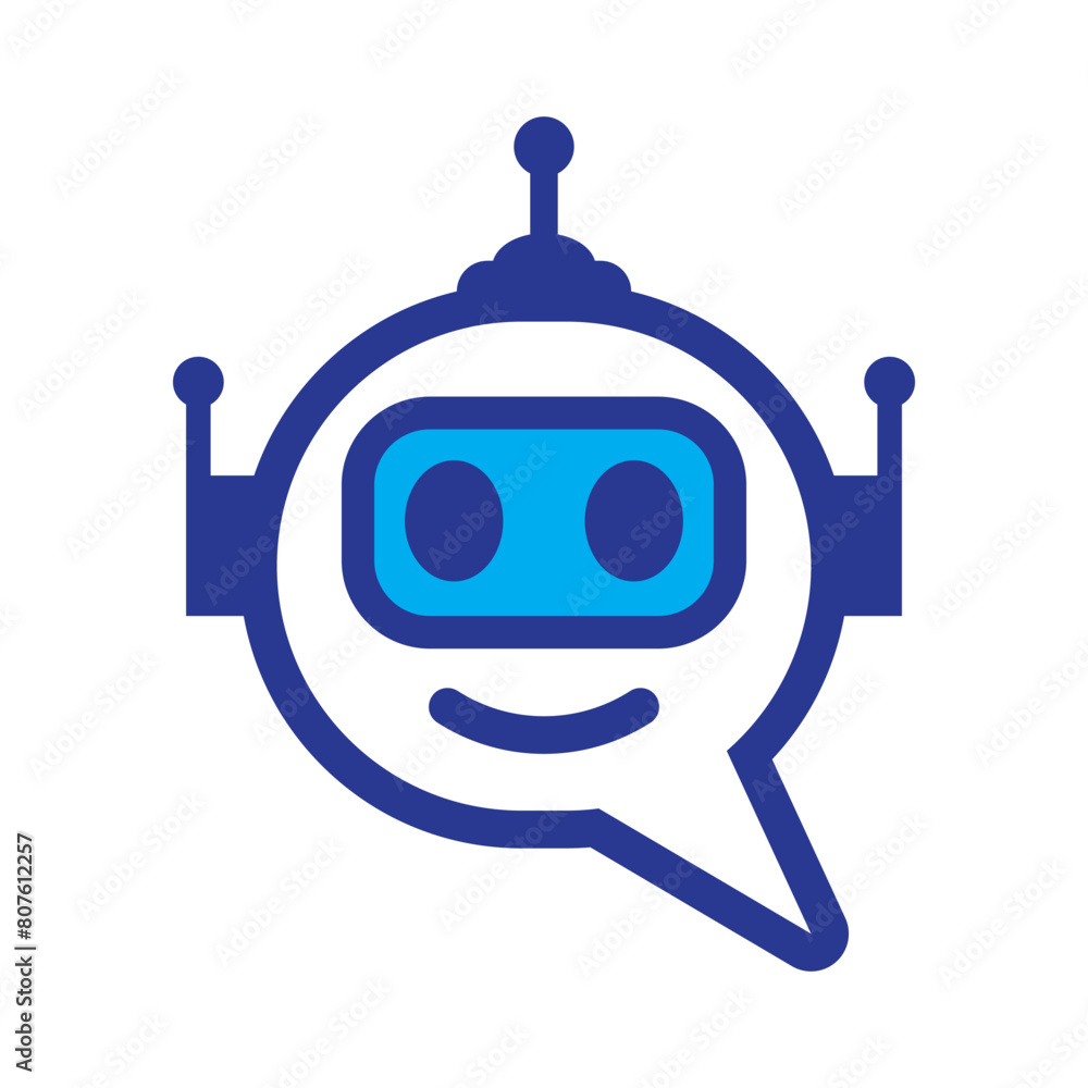 modern robot service logo design modern robot service logo design