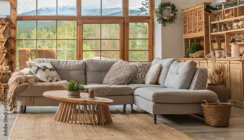 Country Comforts Meet Contemporary Style: Modernizing the Farmhouse Living Room