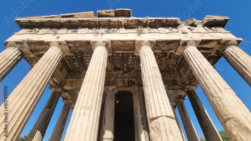Konstfotografi hephaestus temple in athens ancient agora greece