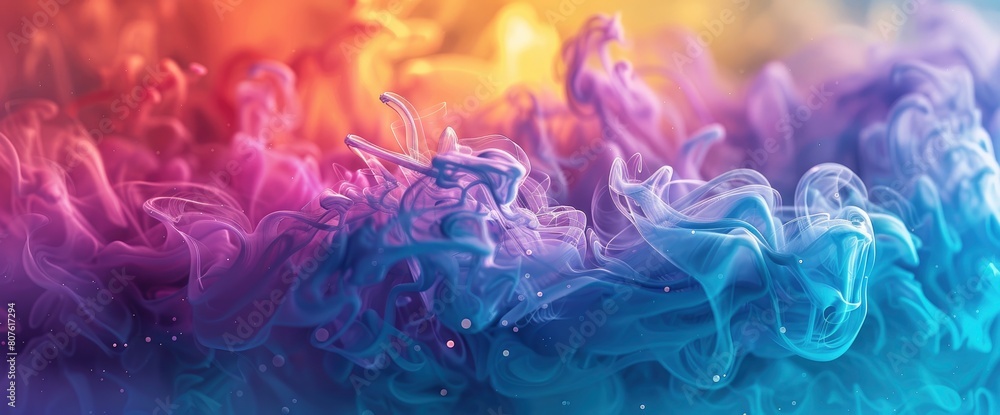 Obraz premium Immerse Yourself In The Mesmerizing Hues Of An Abstract Color Gradient Background, Background HD For Designer 