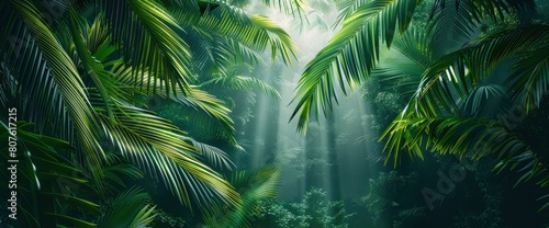 Immerse Yourself In The Lush Beauty Of Tropical Paper Palm Leaves And Branches Framing A Scene Of Summer Paradise  Background HD For Designer 