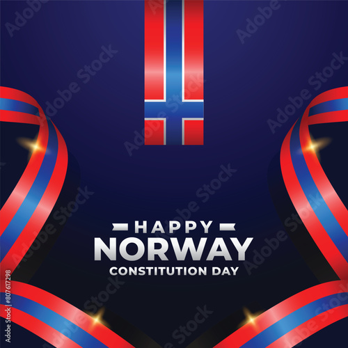 Norway Constitution day design illustration collection