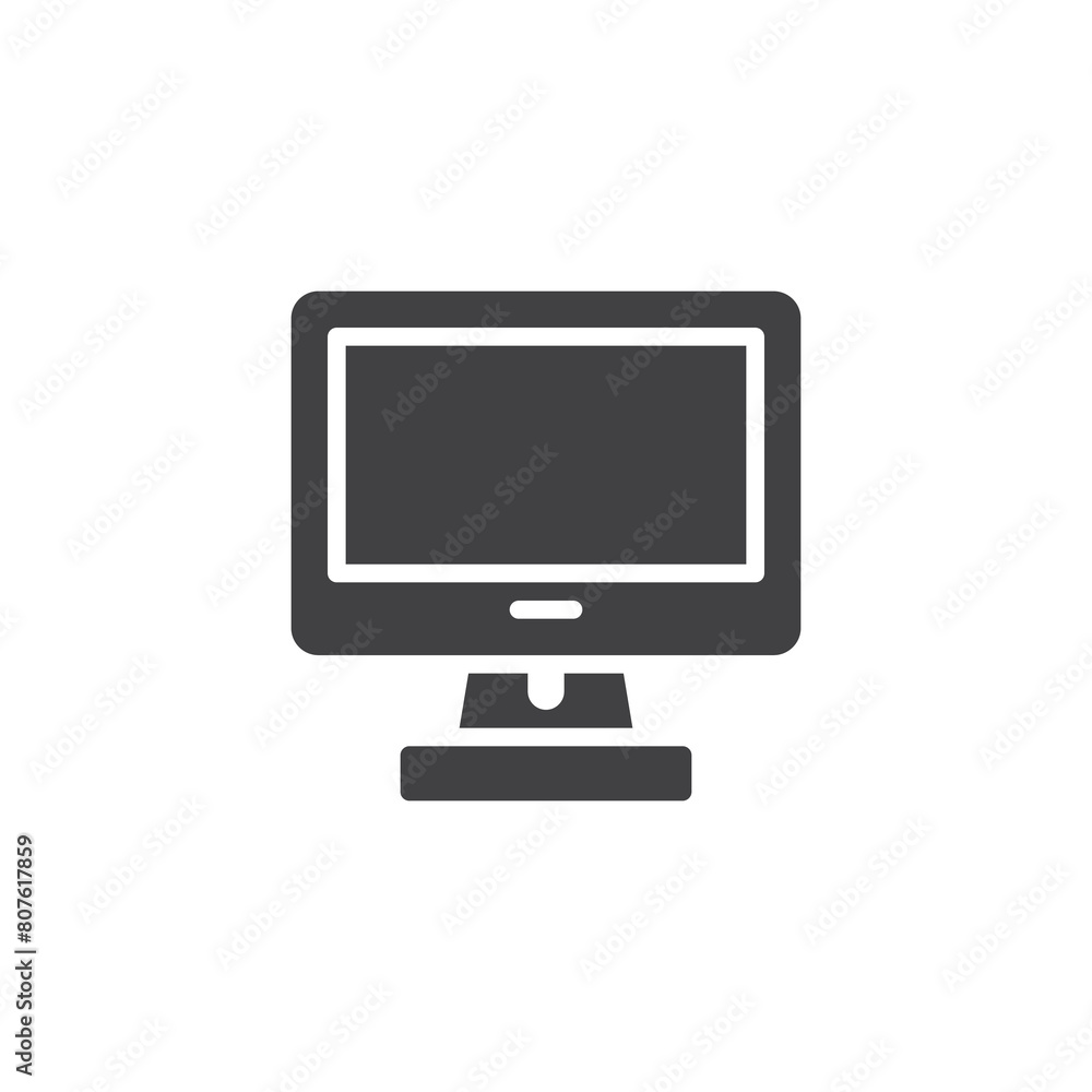 Computer monitor vector icon Computer monitor vector icon