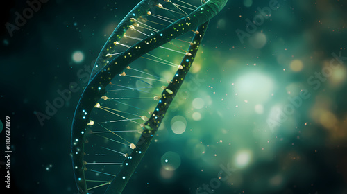 3D rendering of DNA double helix