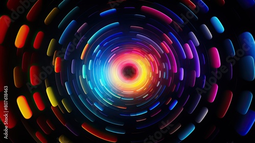 Abstract background with concentric circles radiating outward