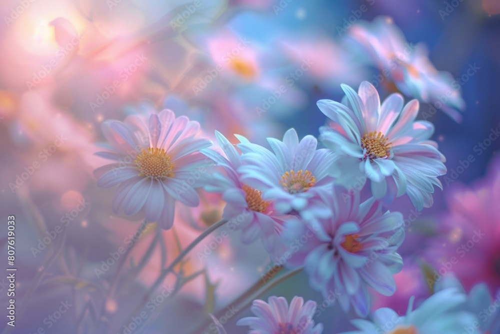 Enchanting Floral Dreamland with Sunlight Enchanting Floral Dreamland with Sunlight