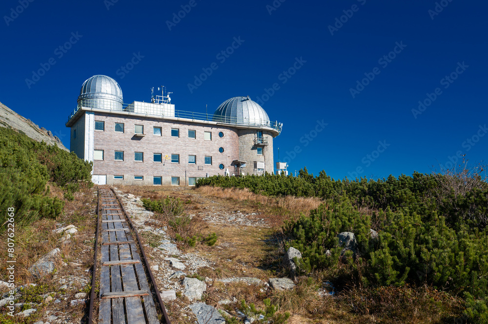 Astronomical and meteorological observation station. Tatranska Lomnica. Slovakia Astronomical and meteorological observation station. Tatranska Lomnica. Slovakia
