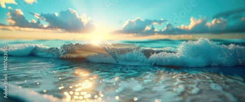 Marvel At The Breathtaking Beauty Of A Beautiful Seascape, Background HD For Designer  © CgDesign4U