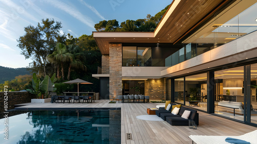 Luxury house with modern architecture