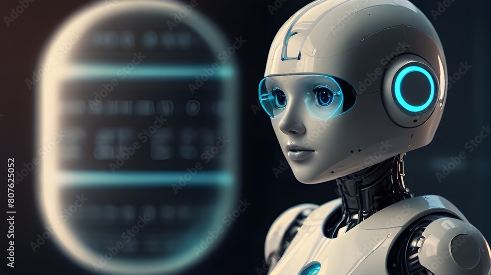 AI technology, artificial intelligence. Human smart robot AI using technology, AI technology, artificial intelligence. Human smart robot AI using technology,