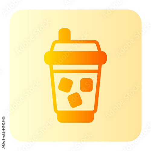 Soft drink gradient icon