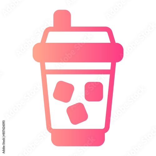 Soft drink gradient icon