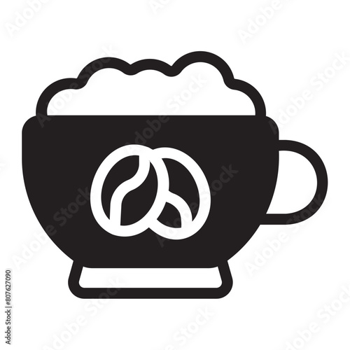 capuccino glyph icon
