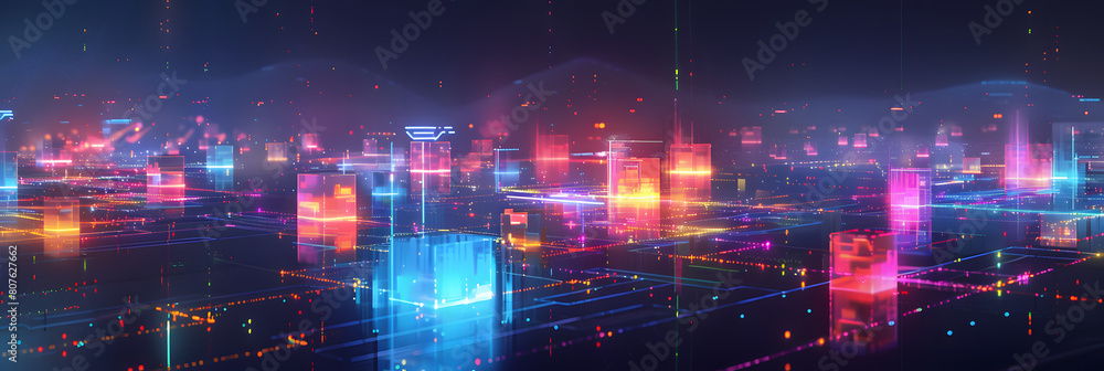 Smart city and abstract dot point connect with gradient line and aesthetic Intricate wave line design , big data connection technology concept . Smart city and abstract dot point connect with gradient line and aesthetic Intricate wave line design , big data connection technology concept .