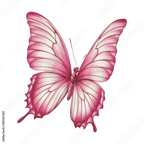 Coquette Pink Butterfly vector Sublimation Clipart