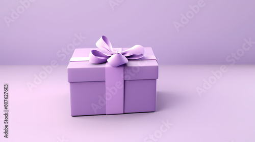 minimalist purple gift box © xuan