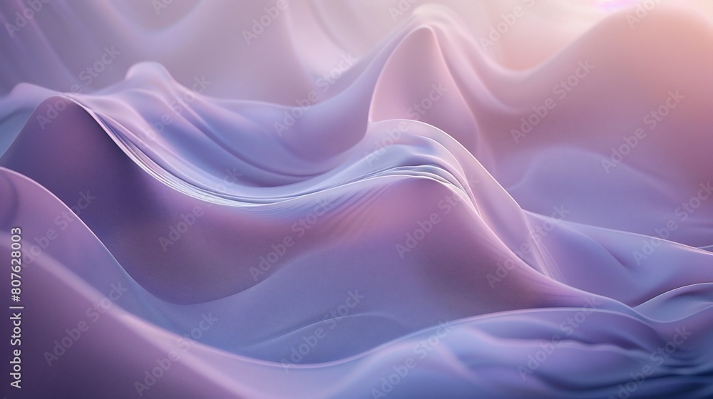 Obraz premium Ethereal Elegance: Soft, ethereal shapes drift gracefully, evoking a sense of tranquility.