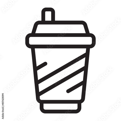 Soft drink line icon