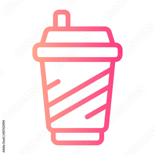 Soft drink gradient icon