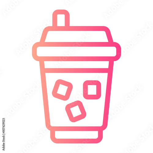 Soft drink gradient icon