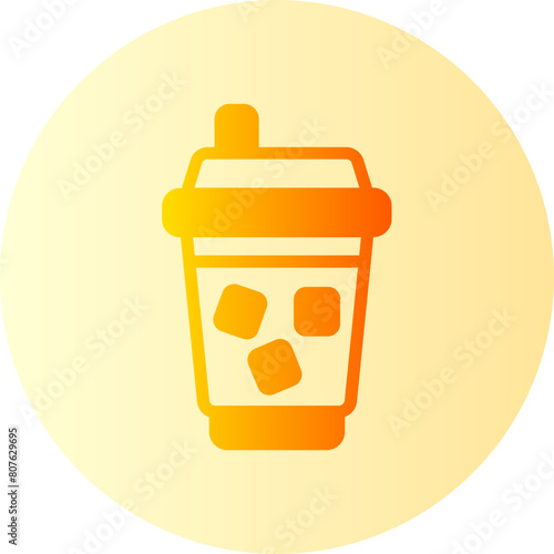 Soft drink gradient icon