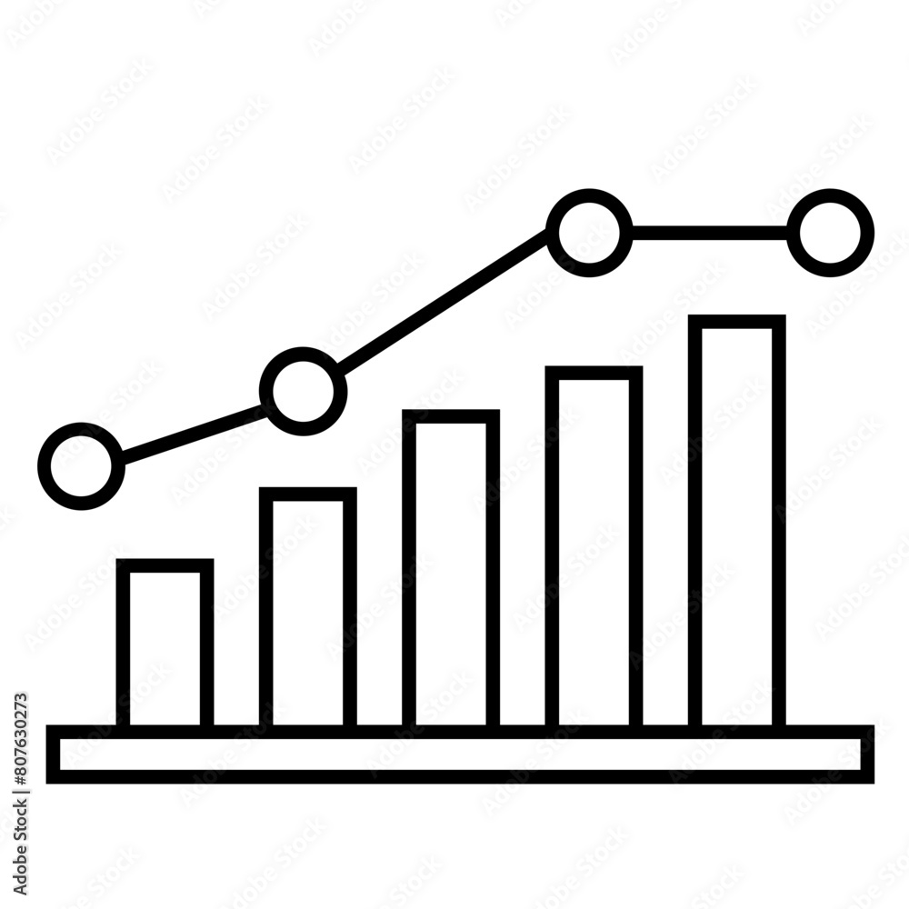 Growing graph icon. Growth chart icon. Growing bar graph Growing graph icon. Growth chart icon. Growing bar graph