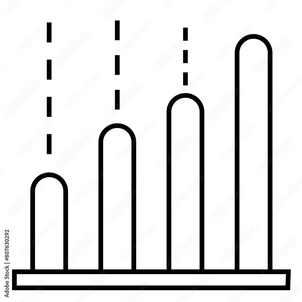 Growing graph icon. Growth chart icon. Growing bar graph Growing graph icon. Growth chart icon. Growing bar graph