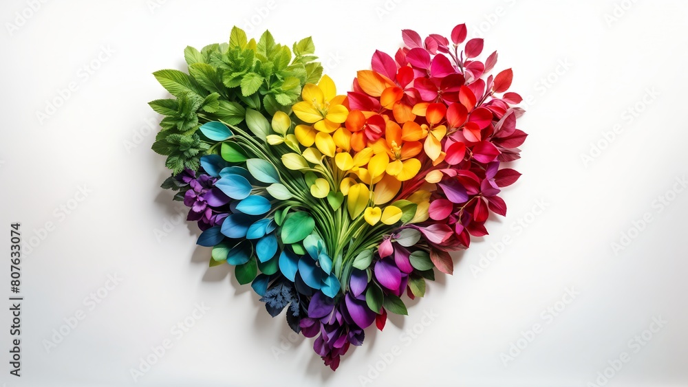 Heart Formed By An Arrangement Of Roses In Rainbow Hues Petals. Concept of Love for LGBTQ,. Generative AI Heart Formed By An Arrangement Of Roses In Rainbow Hues Petals. Concept of Love for LGBTQ,. Generative AI