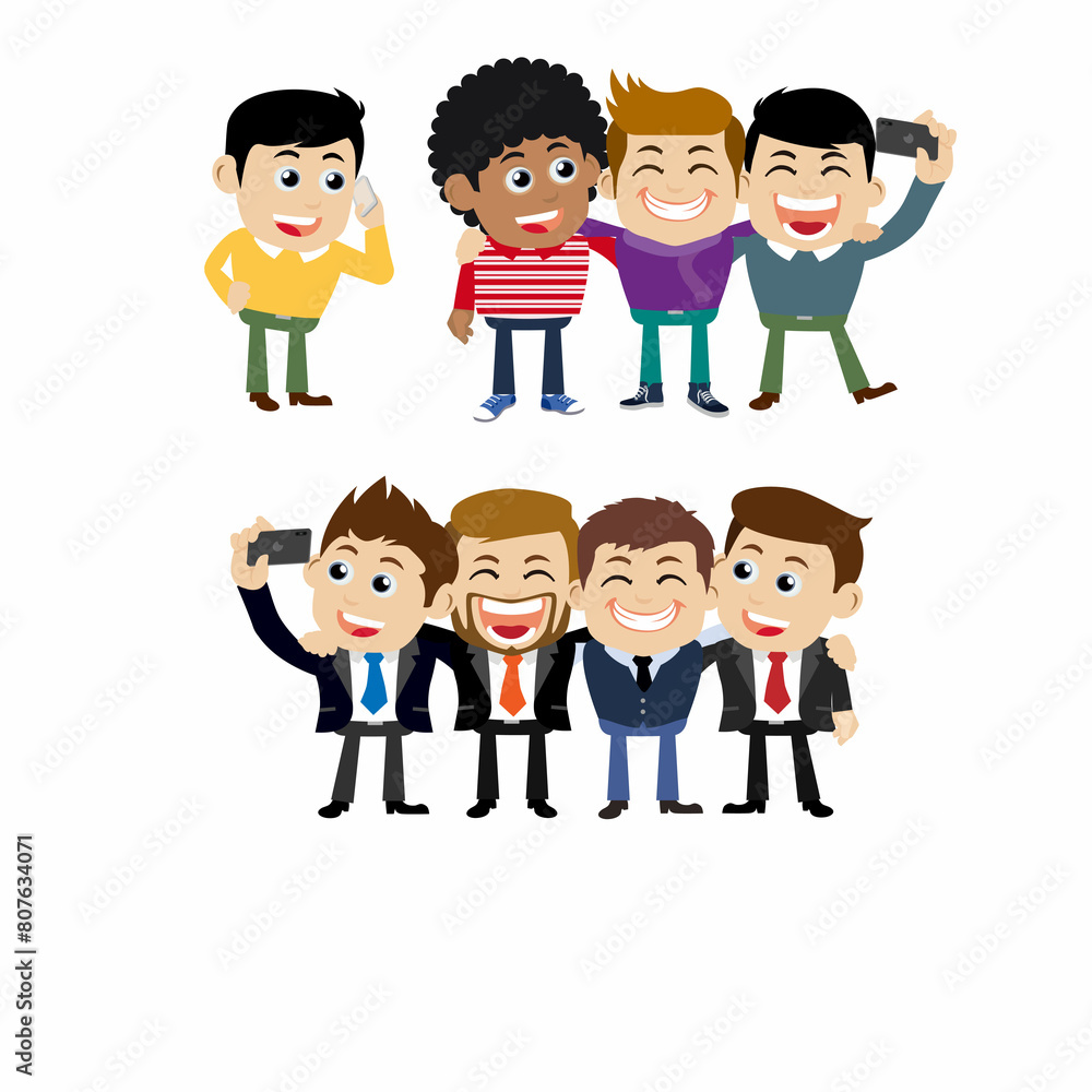 Young people using smart phones Young people using smart phones