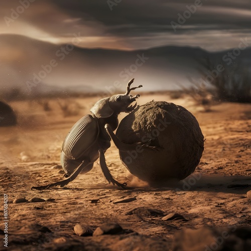 dung beetle photo