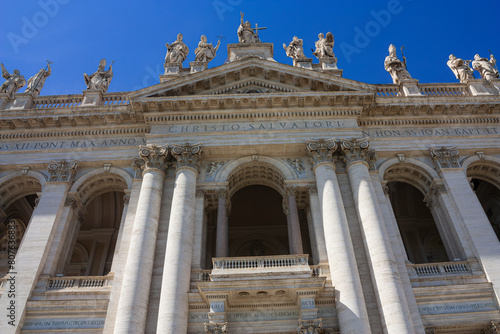 The entrance of a grand renaissance church