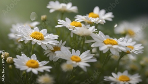 Delicate daisies, fresh as the morning dew