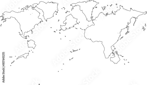 world map outline vector design 9.