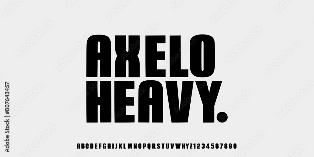 Modern Bold Font and Heavy Font. Typography urban style alphabet fonts for fashion, Brand, sport, technology, digital, movie, logo design, number, vector illustration Modern Bold Font and Heavy Font. Typography urban style alphabet fonts for fashion, Brand, sport, technology, digital, movie, logo design, number, vector illustration