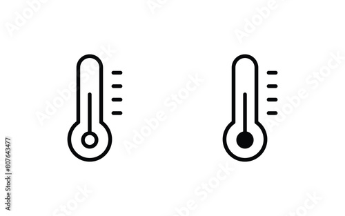 thermometer icon vector