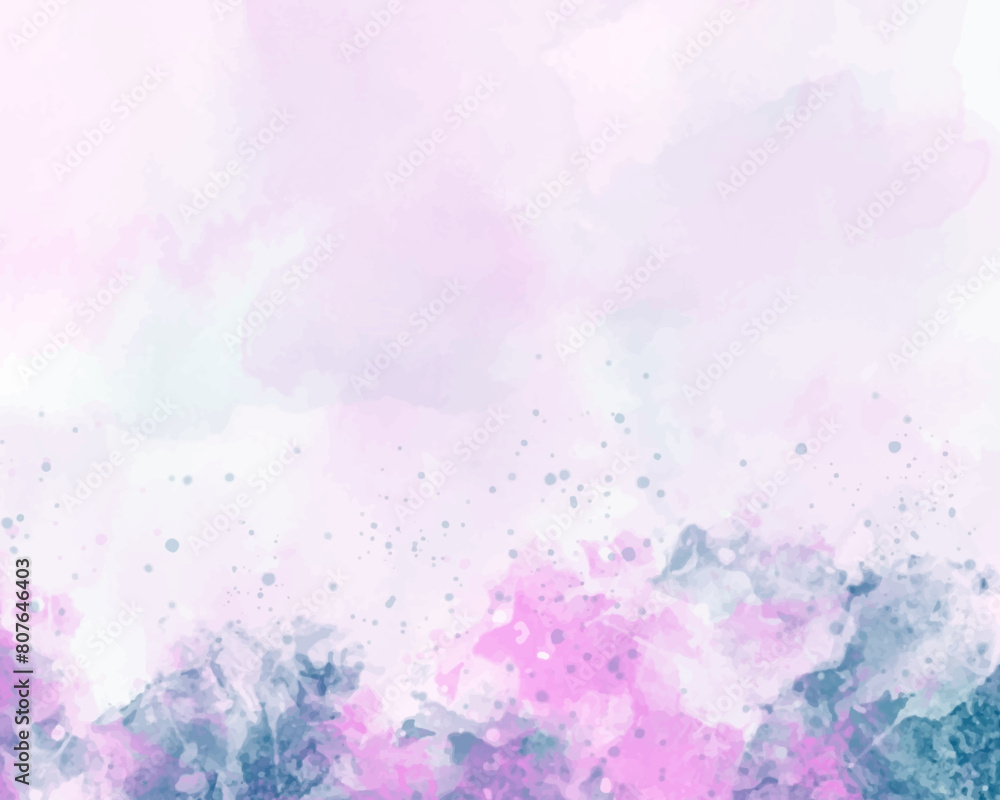 Obraz premium Abstract splashed watercolor background. Design for your cover, date, postcard, banner, logo.