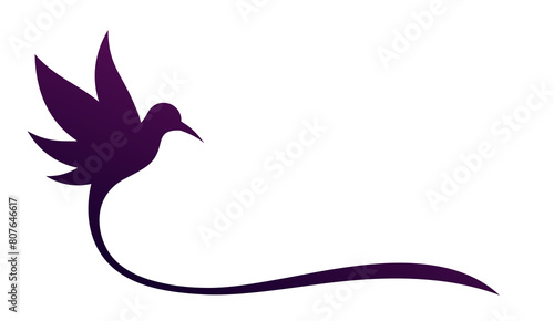 The symbol of a flying stylized bird.