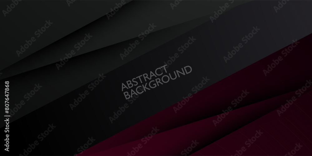 Futuristic abstract dark red and gray background. Triangle overlap on dark color geometric design. Modern overlap papercut background vector illustration. Eps10 vector