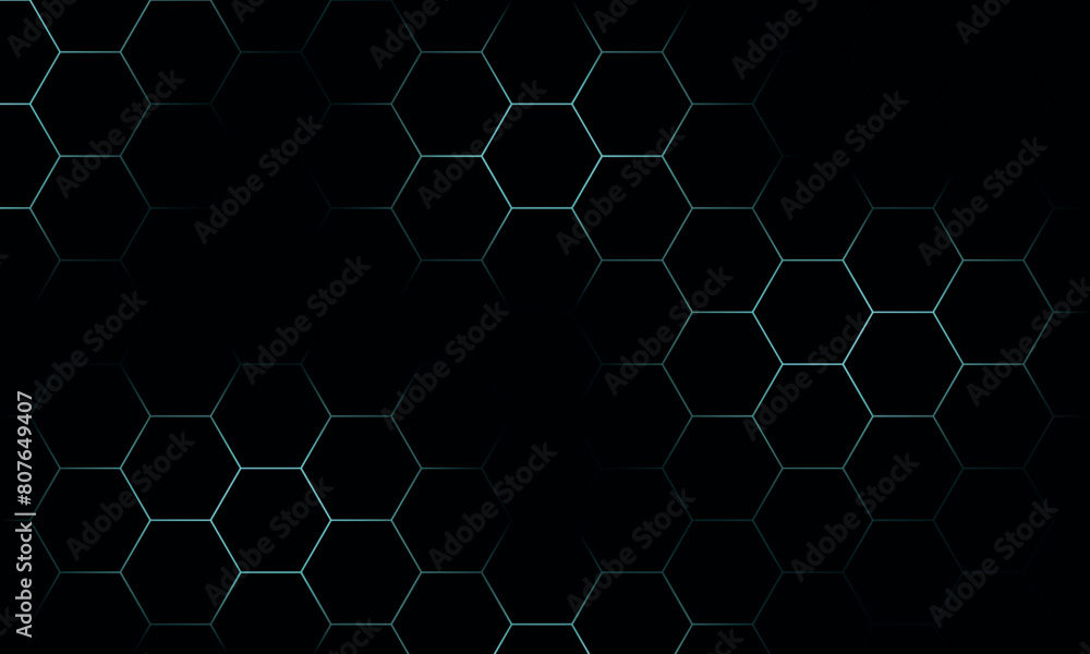 Hexagon pattern. Blue technology background. Texture of geometric shapes, hexagons. Hexagon pattern. Blue technology background. Texture of geometric shapes, hexagons.