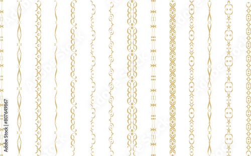 エレガントな装飾の金色素材