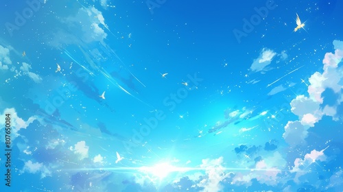 Celestial Festivities: Abstract Sky Party Background Collection