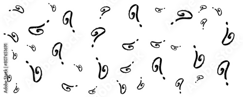 Question mark isolated on a transparent background.