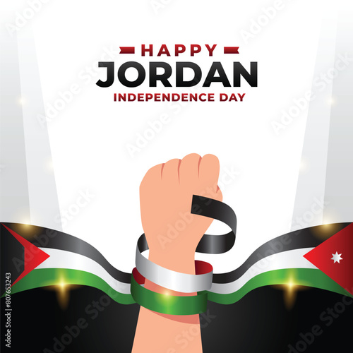 Jordan Independence day design illustration collection