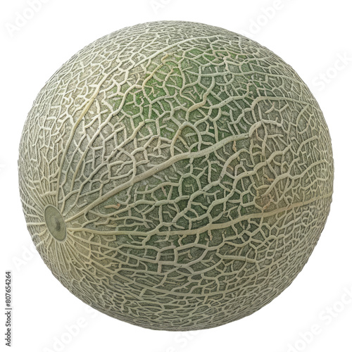 Cantaloupe Isolated on transparent background.