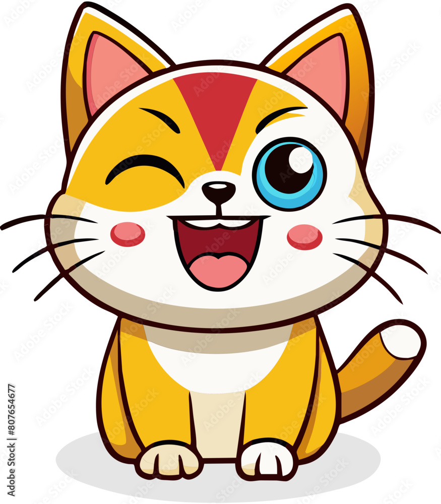 cute cartoon cat illustration cute cartoon cat illustration