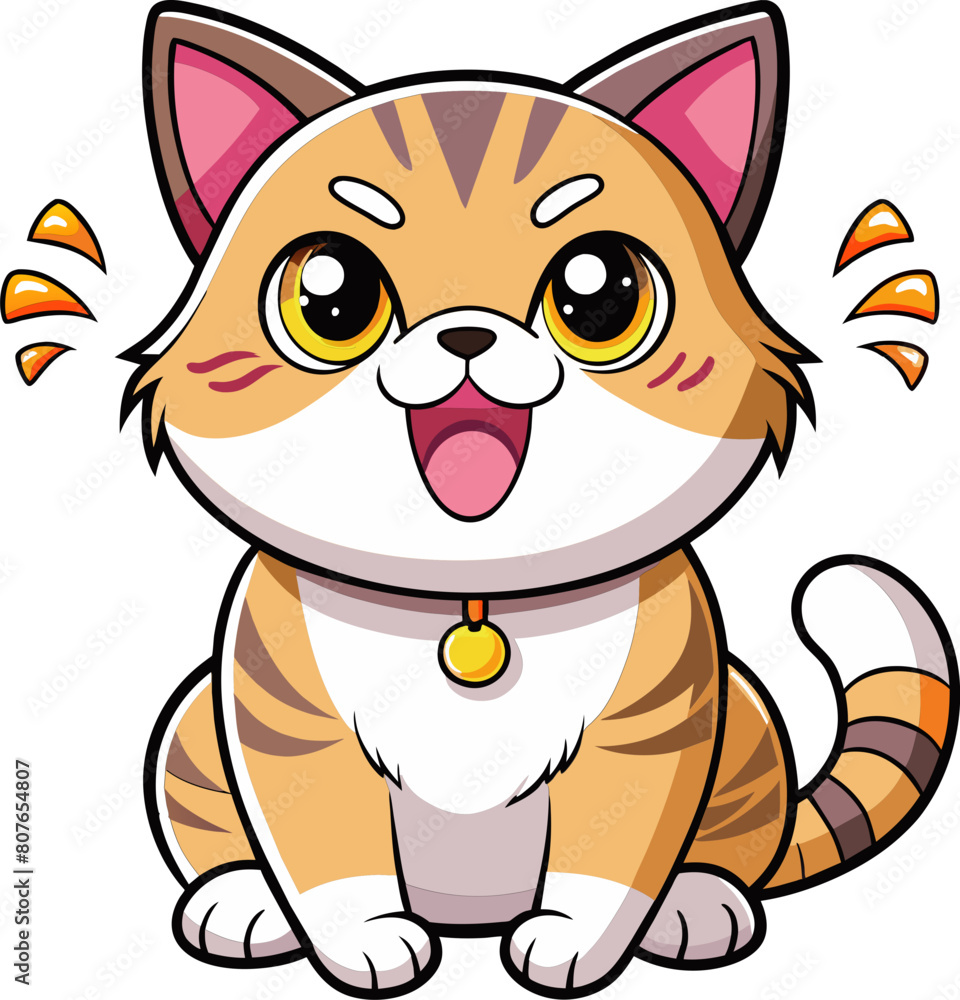 cute cartoon cat illustration cute cartoon cat illustration