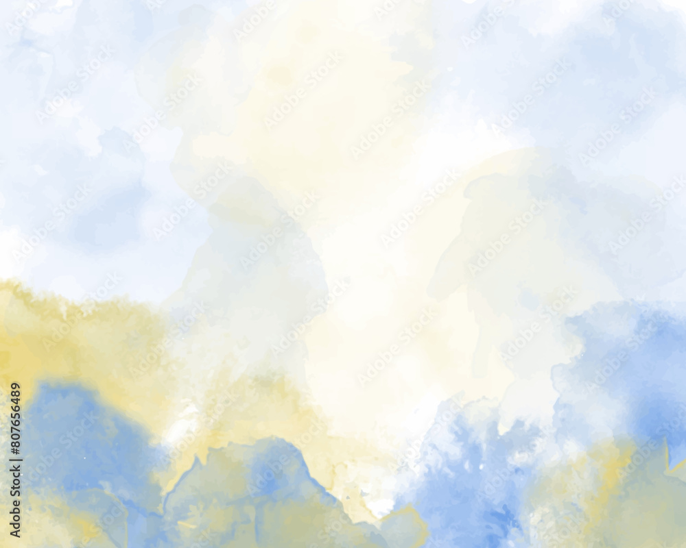 Obraz premium Abstract splashed watercolor background. Design for your cover, date, postcard, banner, logo.